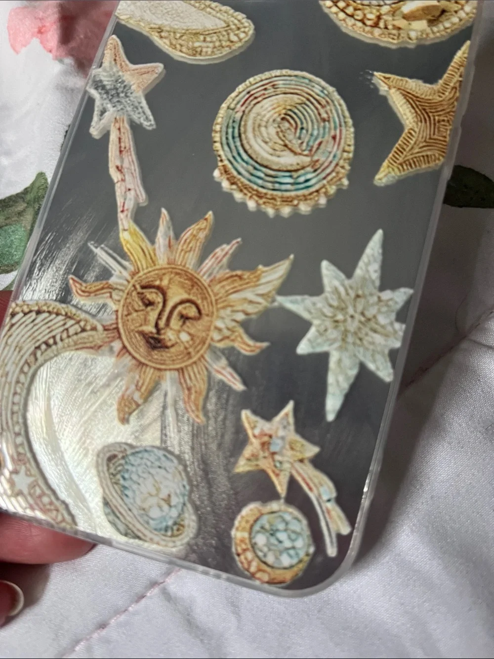 Sun Moon and Stars Phone Case for iPhone 13